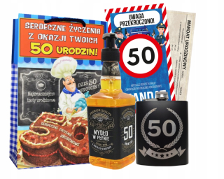 Darček k 50. narodeninám pre muža, chlapa, svokra, darčeková sada!